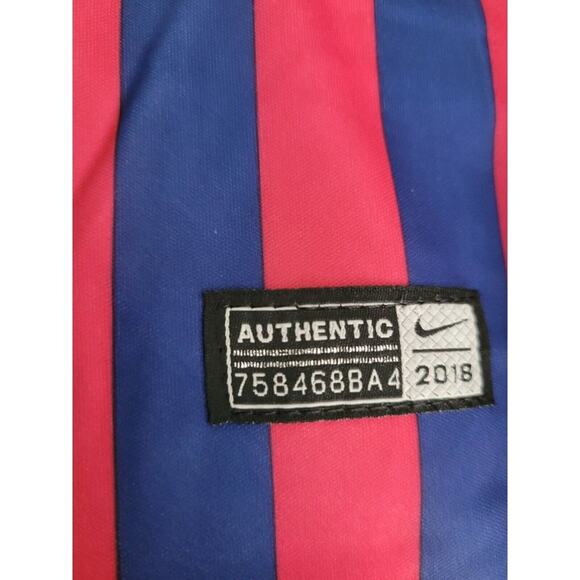 NWT Boys L Nike Authentic Dri Fit FC Barcelona FIFA World Cup Jersey & Shorts - Picture 5 of 12